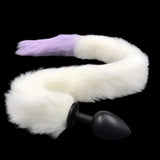 Flesh Vibrating Dildo Anal Beads Tail Butt Plug