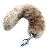 RACCOON TAIL WITH 4 COLORS PYREX PLUG Tail Butt Plug