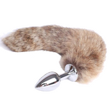 RACCOON TAIL WITH 4 COLORS PYREX PLUG Tail Butt Plug