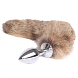 RACCOON TAIL WITH 4 COLORS PYREX PLUG Tail Butt Plug