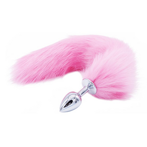 3 STYLES PINK GLASS CRYSTAL BUTT PLUG Tail Butt Plug