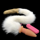 DOG TAIL WITH 3" SILICONE PLUG Tail Butt Plug