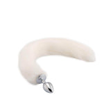 Fox Tail Plug, White 18"