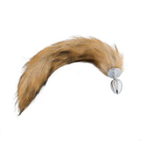 Fox Tail Metal Plug, Brown 18"