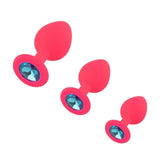 Silicone Princess Plug, Pink Set