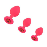 Silicone Princess Plug, Pink Set