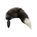 BROWN FOX TAIL METAL PLUG Tail Butt Plug