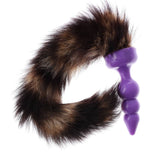 Black Silicone Plug 3 Sizes Tail Butt Plug