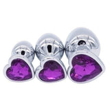 Jeweled Princess Plug 3pc Set