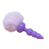 4 Piece Plug Silicone Selection 3 Colors Tail Butt Plug