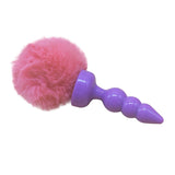 4 Piece Plug Silicone Selection 3 Colors Tail Butt Plug