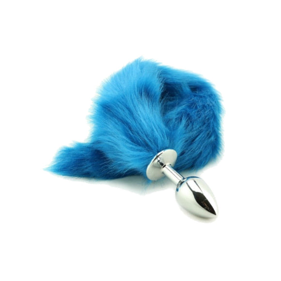 2 COLORS JEWELED SILICONE PRINCESS PLUG Tail Butt Plug