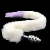 Flesh Vibrating Dildo Anal Beads Tail Butt Plug